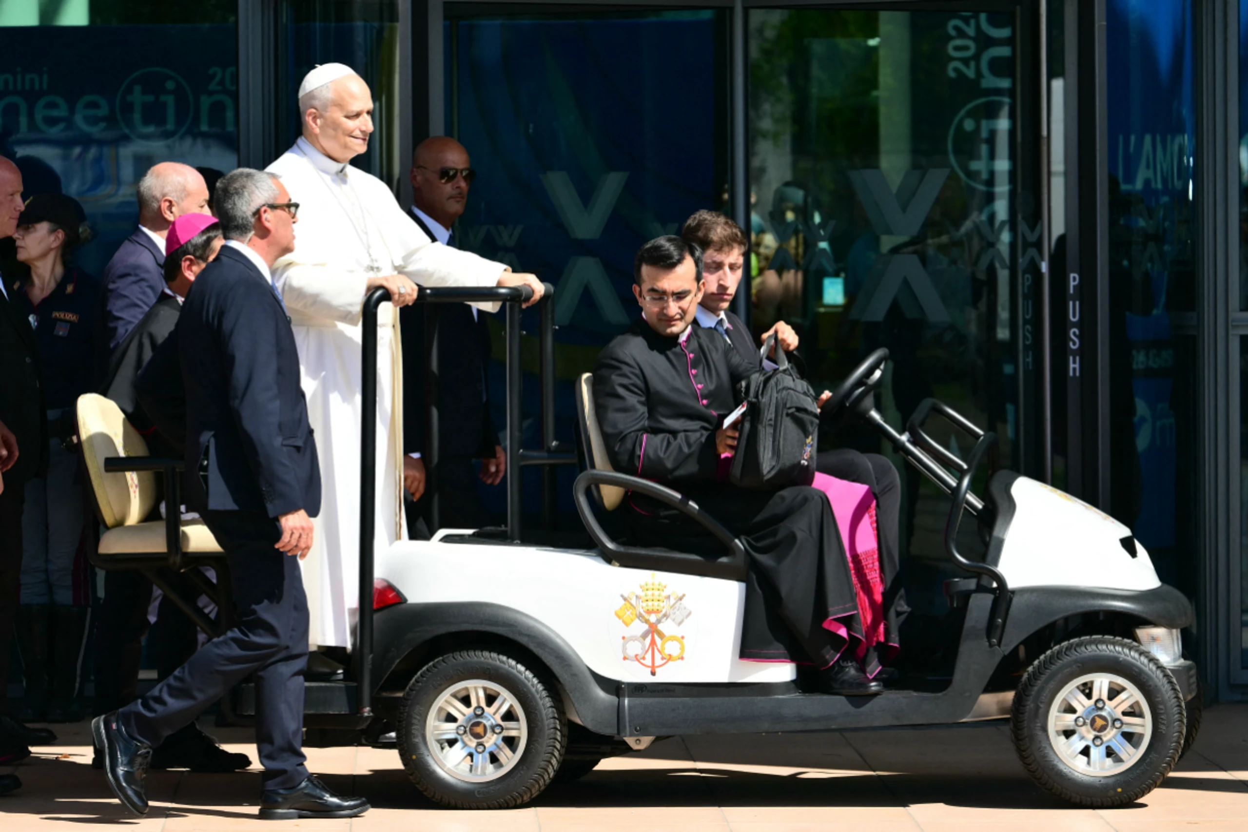 Der Papst bei seinem Besuch in Rimini am Wochenende