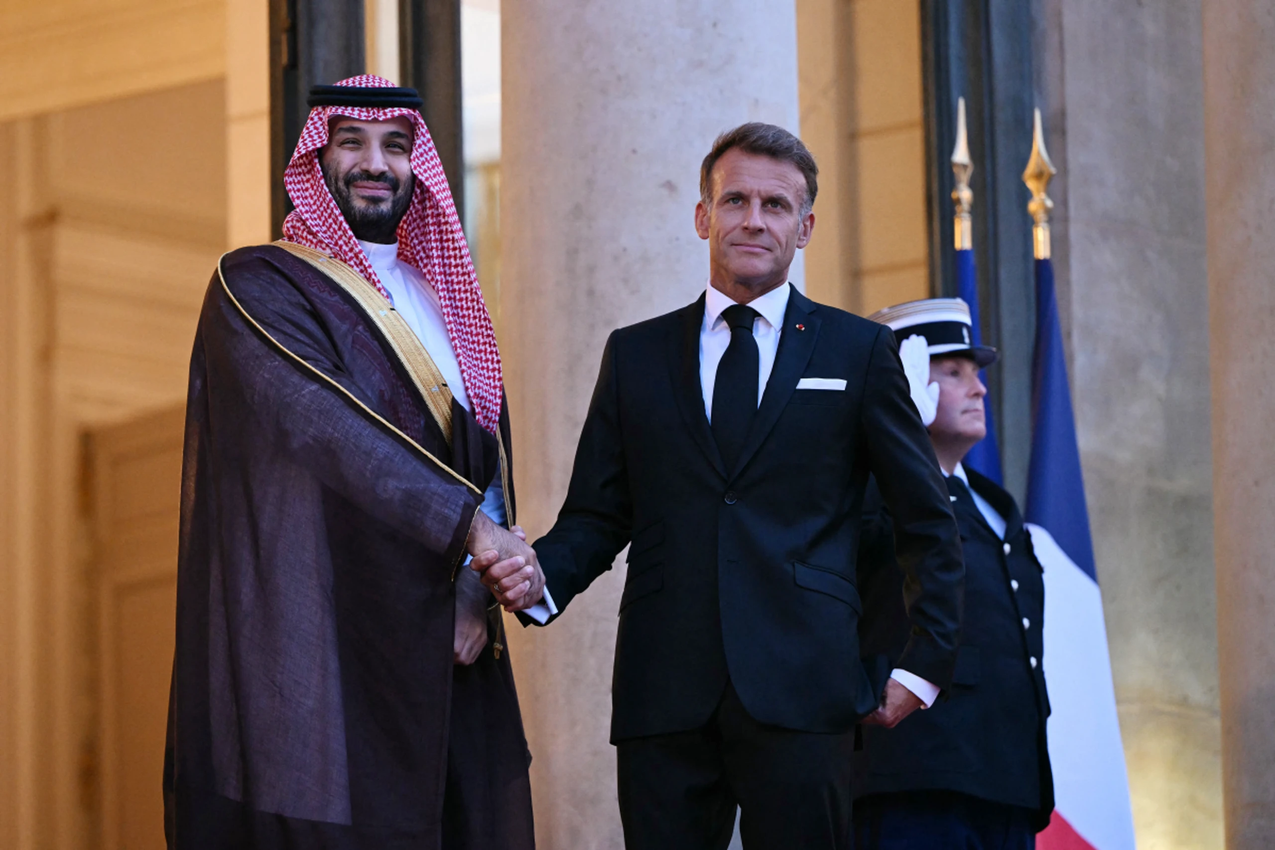 Bin Salman bei Macron in Paris