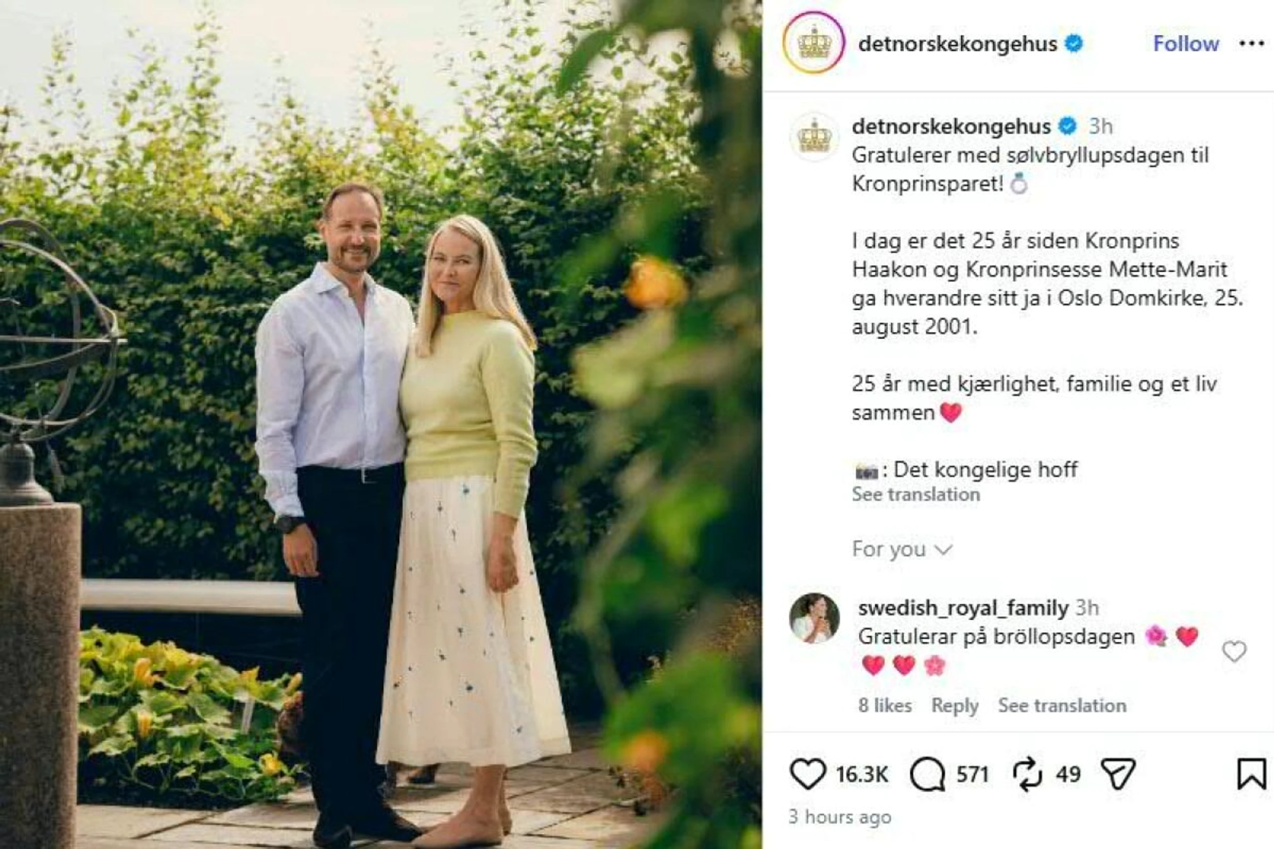 "25 Jahre voller Liebe, Familie und einem gemeinsamen Leben"