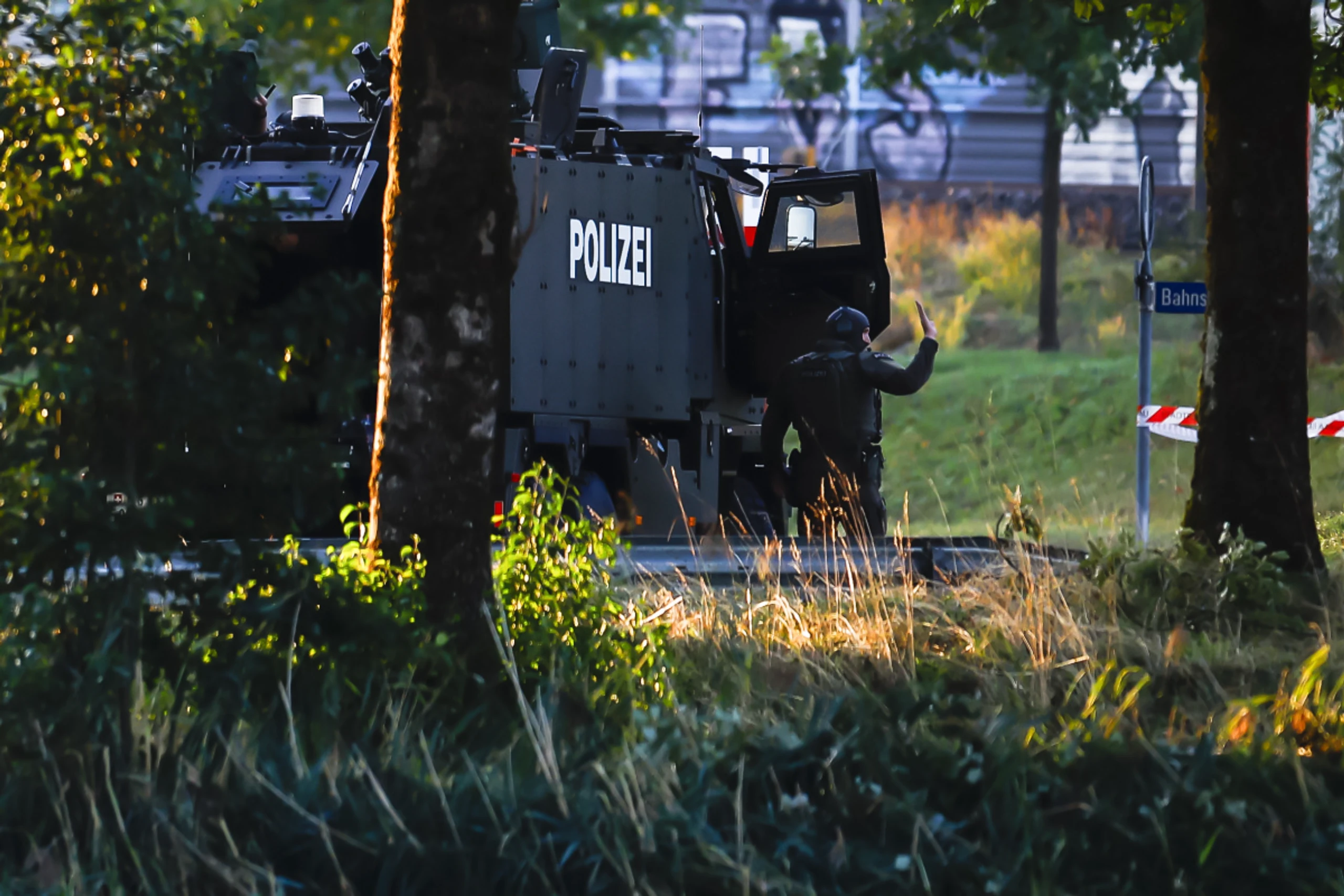 Die Polizei rückte mit Sepzialausrüstung an