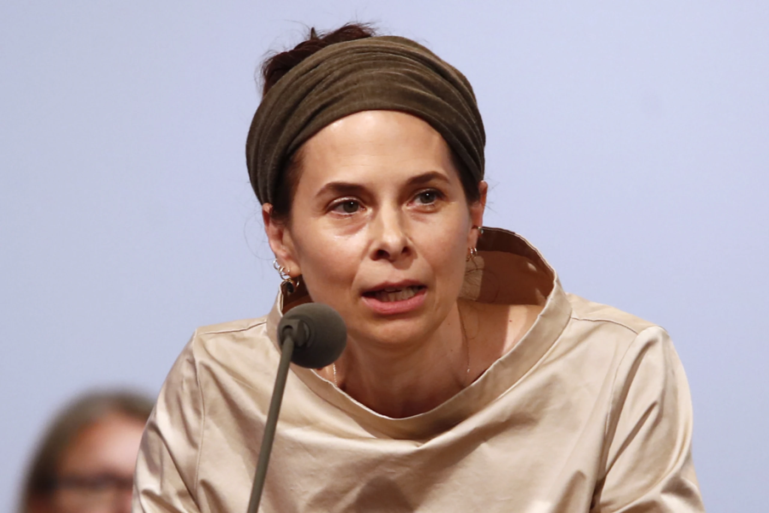 Anna Baar 2022 bei ihrer "Klagenfurter Rede zur Literatur"