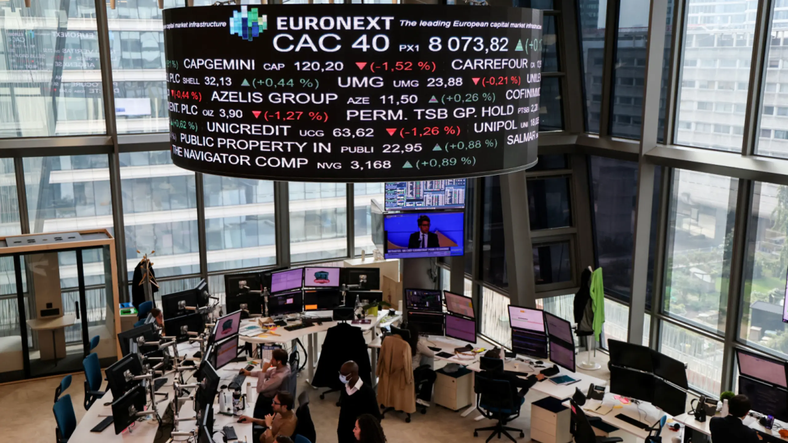 © AFP, LUDOVIC MARIN, Apa Inflations- und Konjunktursorgen bremsen