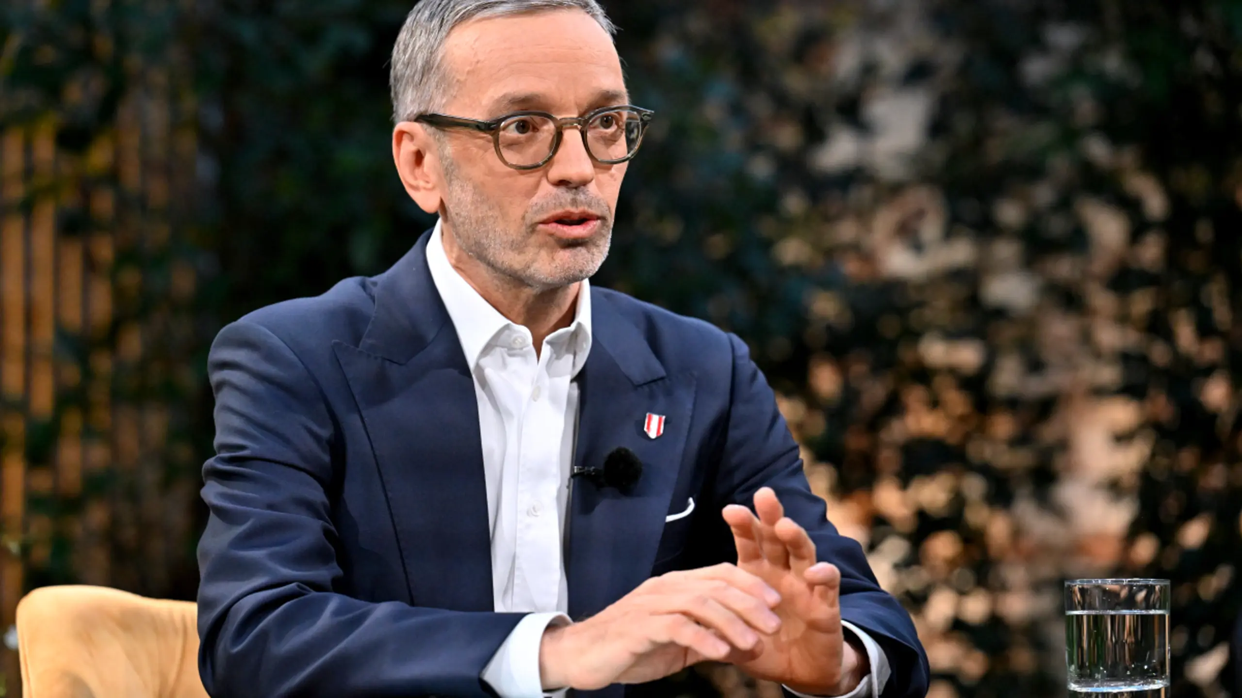 © HANS KLAUS TECHT, Apa FPÖ-Chef Herbert Kickl im ORF-"Sommergespräch"