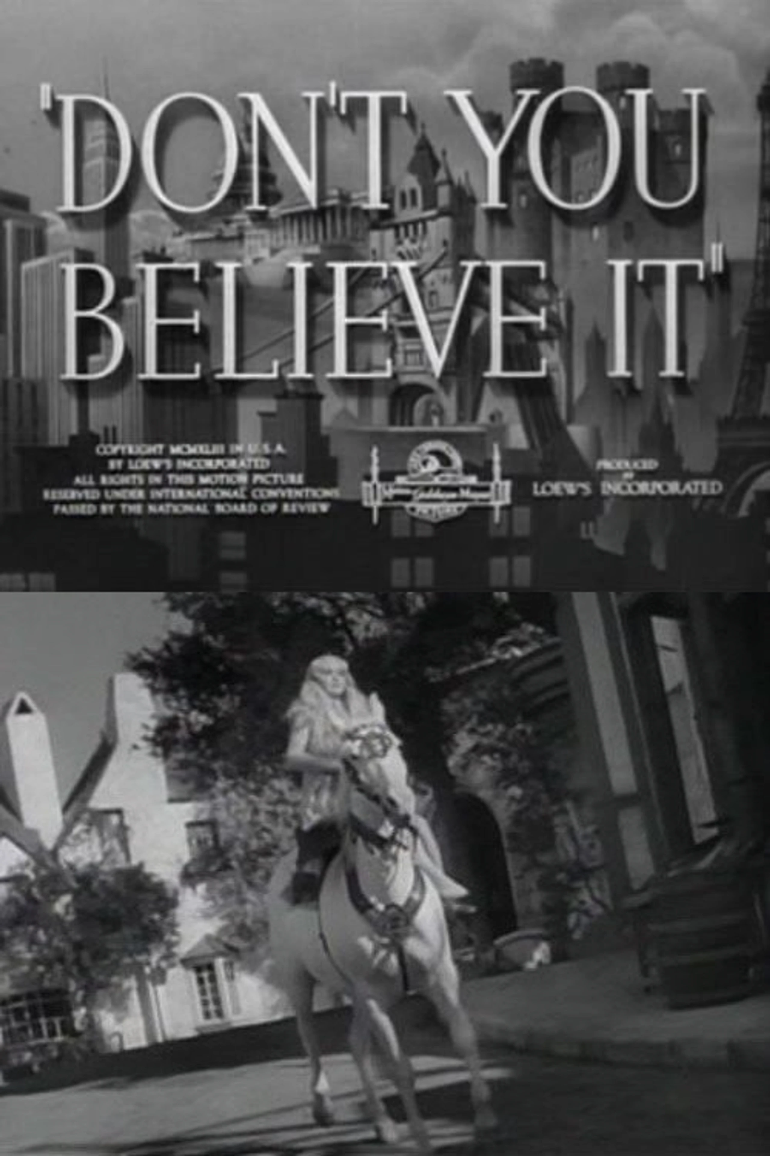 Don't You Believe It