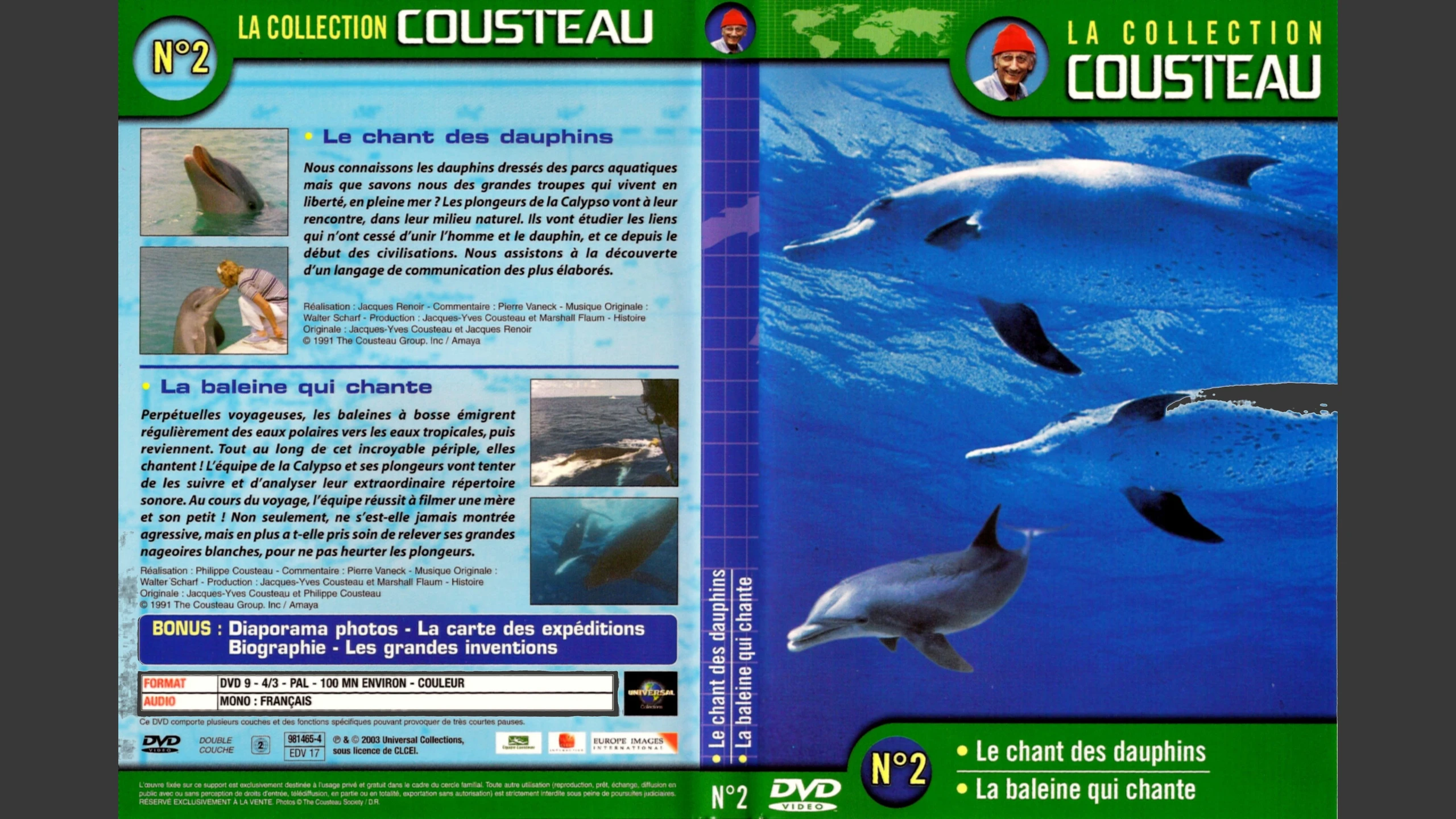 La collection Cousteau N°2-1 - Le chant des dauphins
