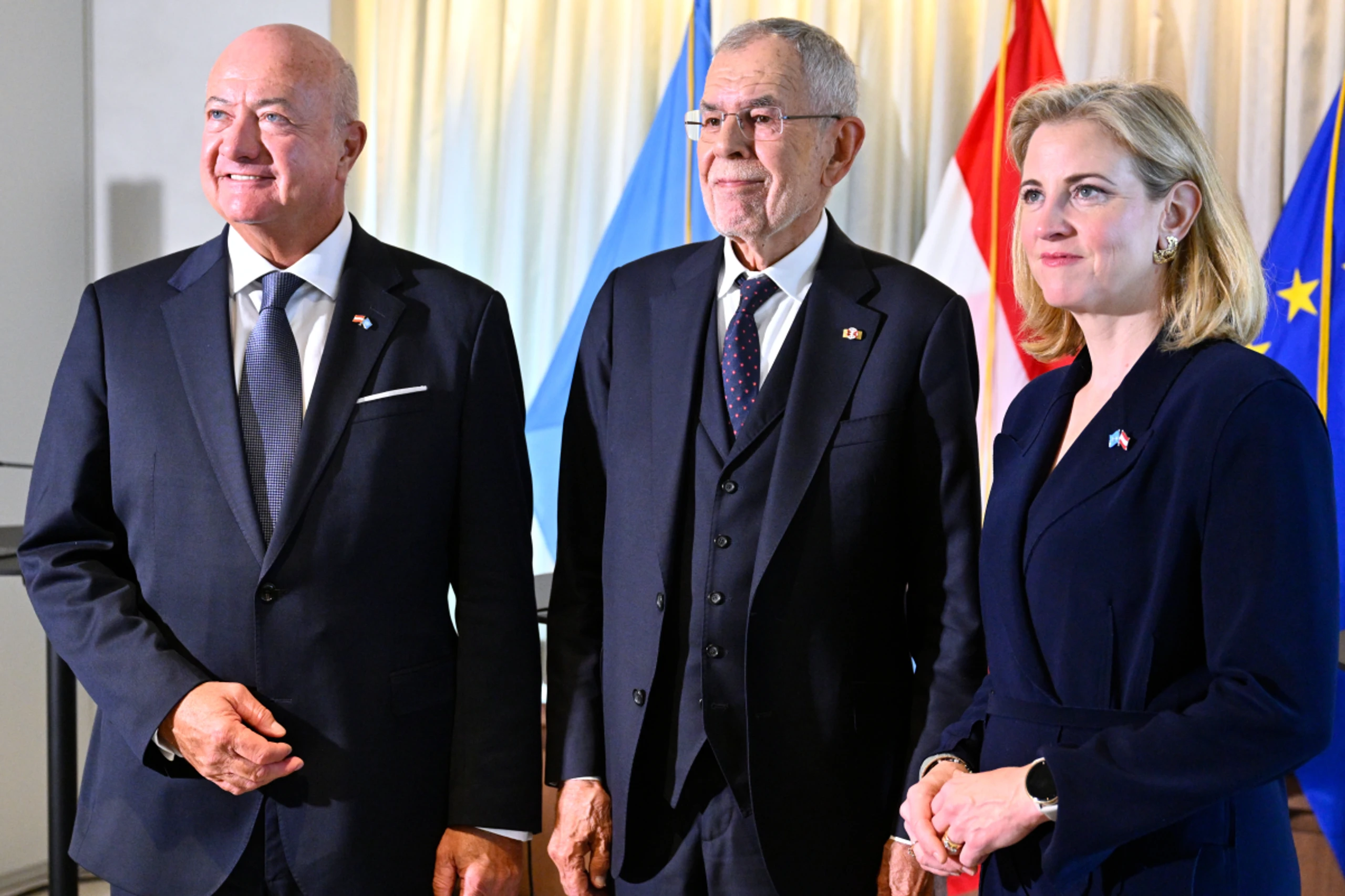 Stocker, Van der bellen und Meinl-Reisinger bei UNO in New York
