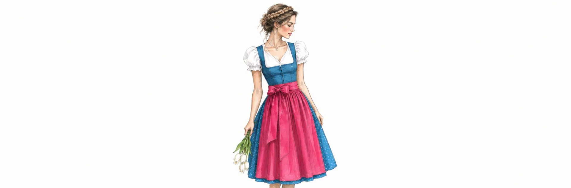 Modeillustration Dirndl "Mizzi"