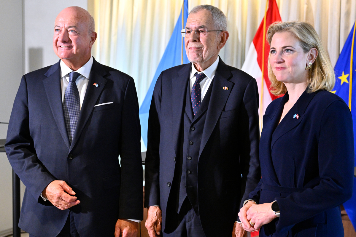 Stocker, Van der bellen und Meinl-Reisinger bei UNO in New York