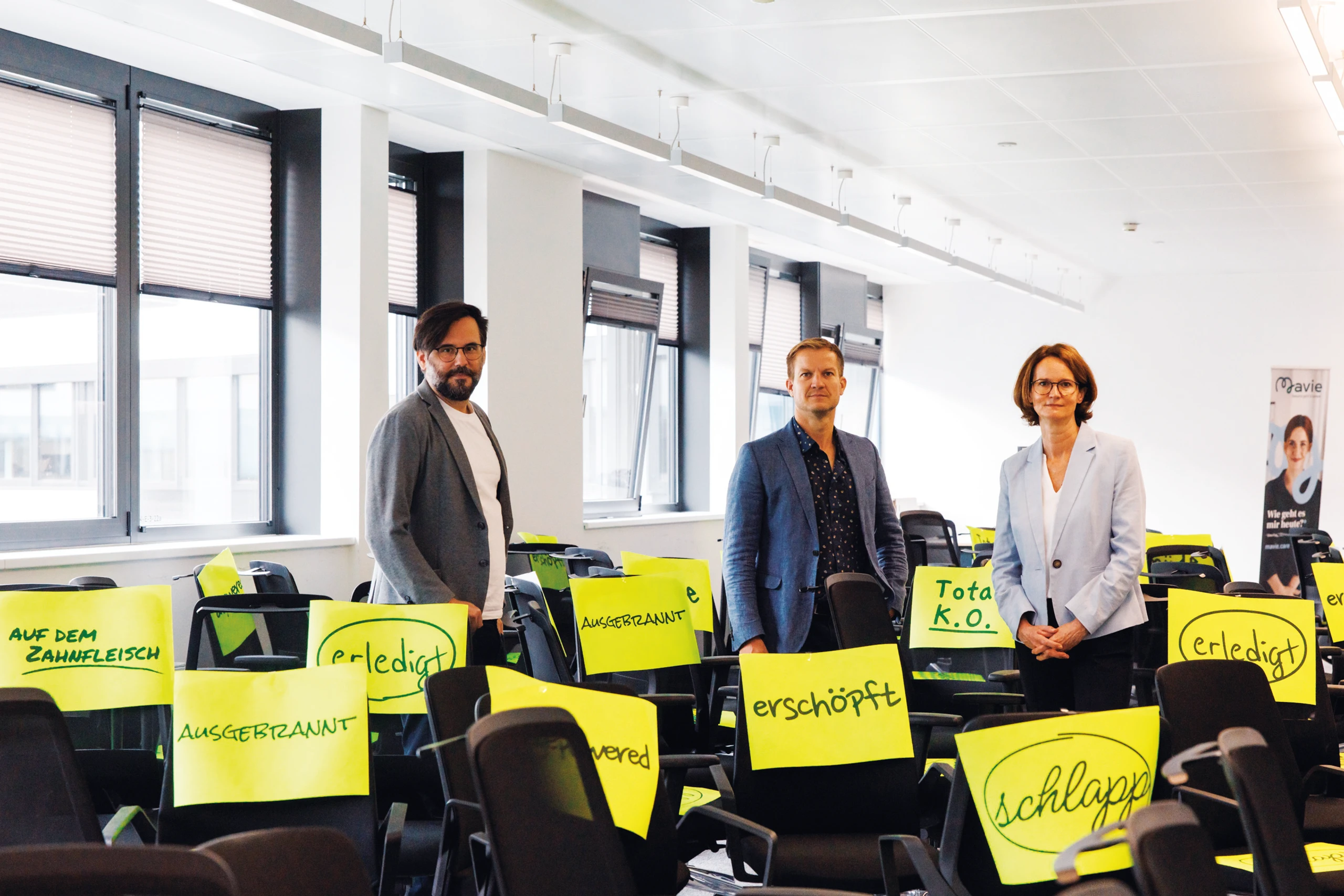 Ausgelaugt am Arbeitsplatz