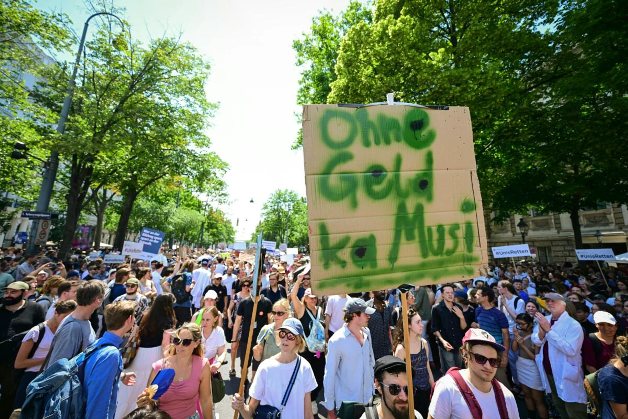 Schon im Frühjahr wurde an den Unis demonstriert