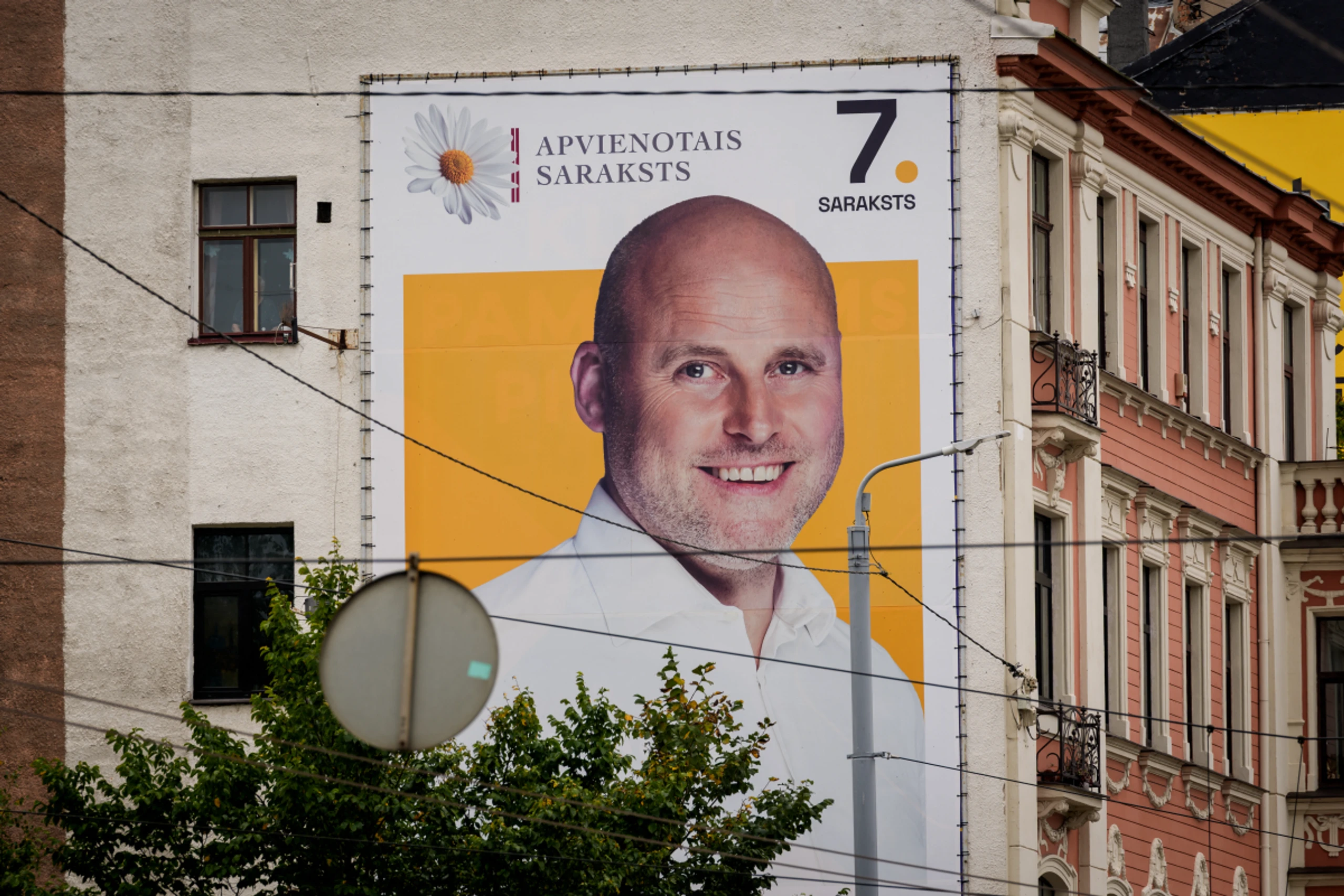 Kulbergs auf einem Wahlplakat