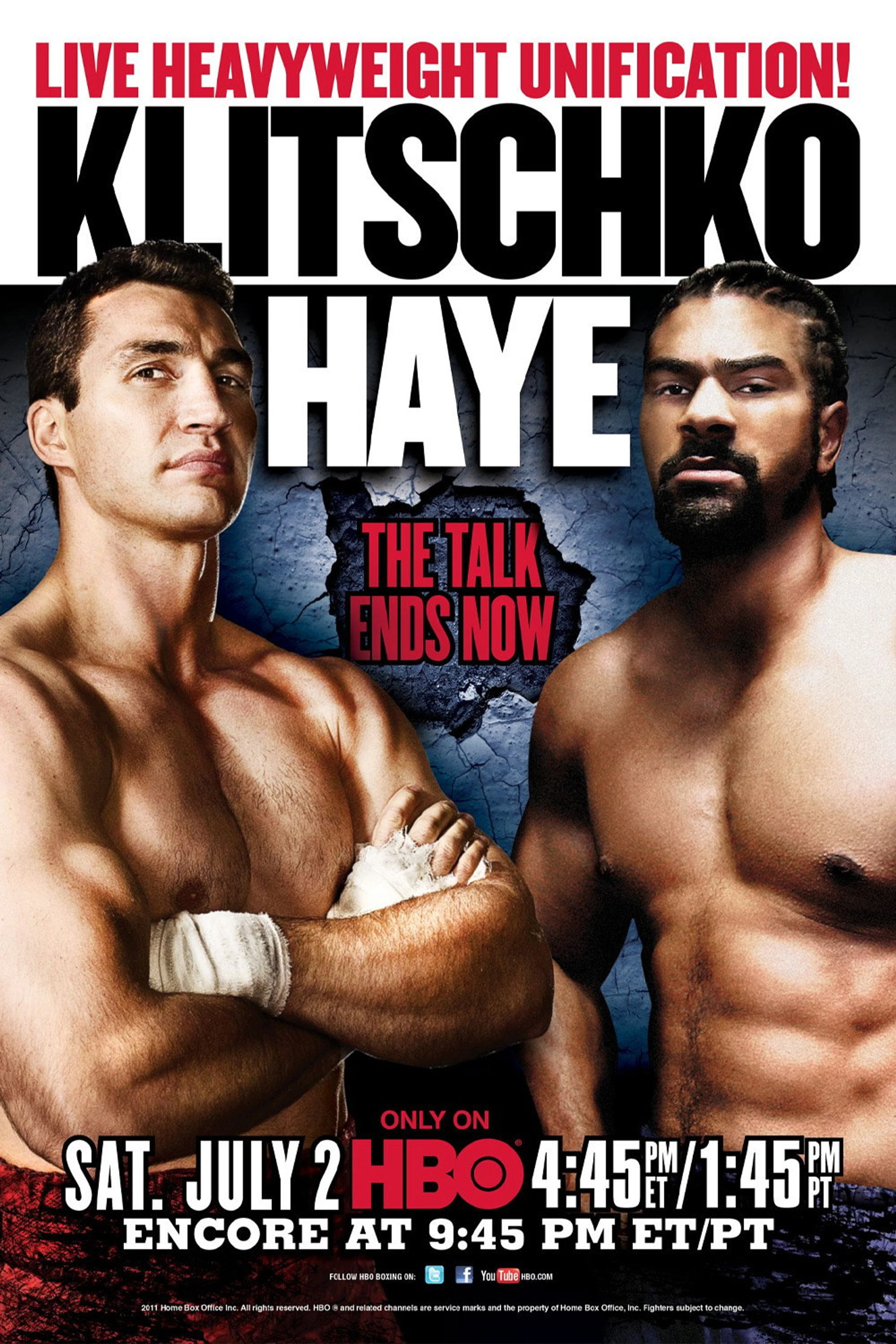 HBO Boxing Klitschko vs Haye