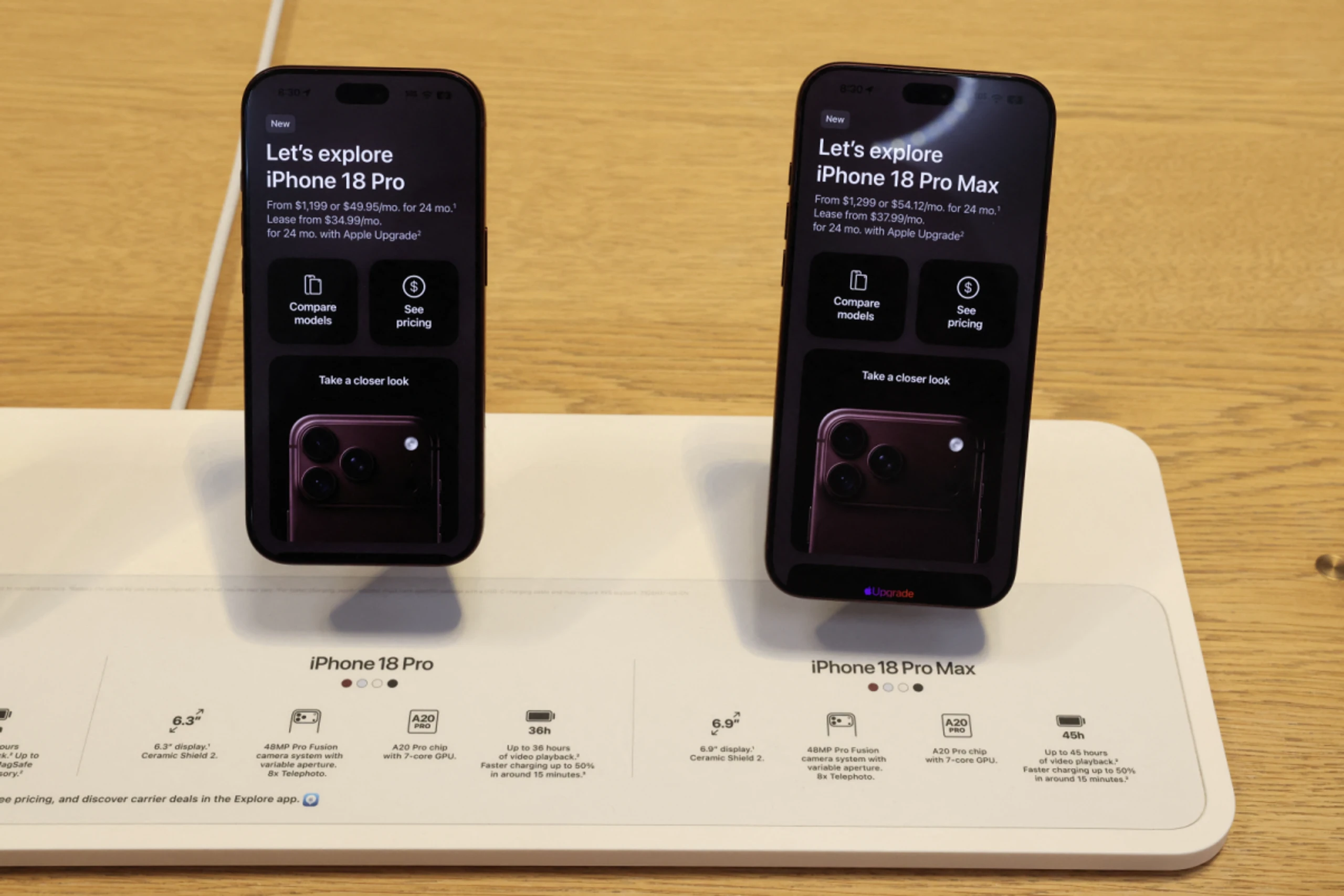 Modelle iPhone 18 Pro und iPhone 18 Pro Max betroffen