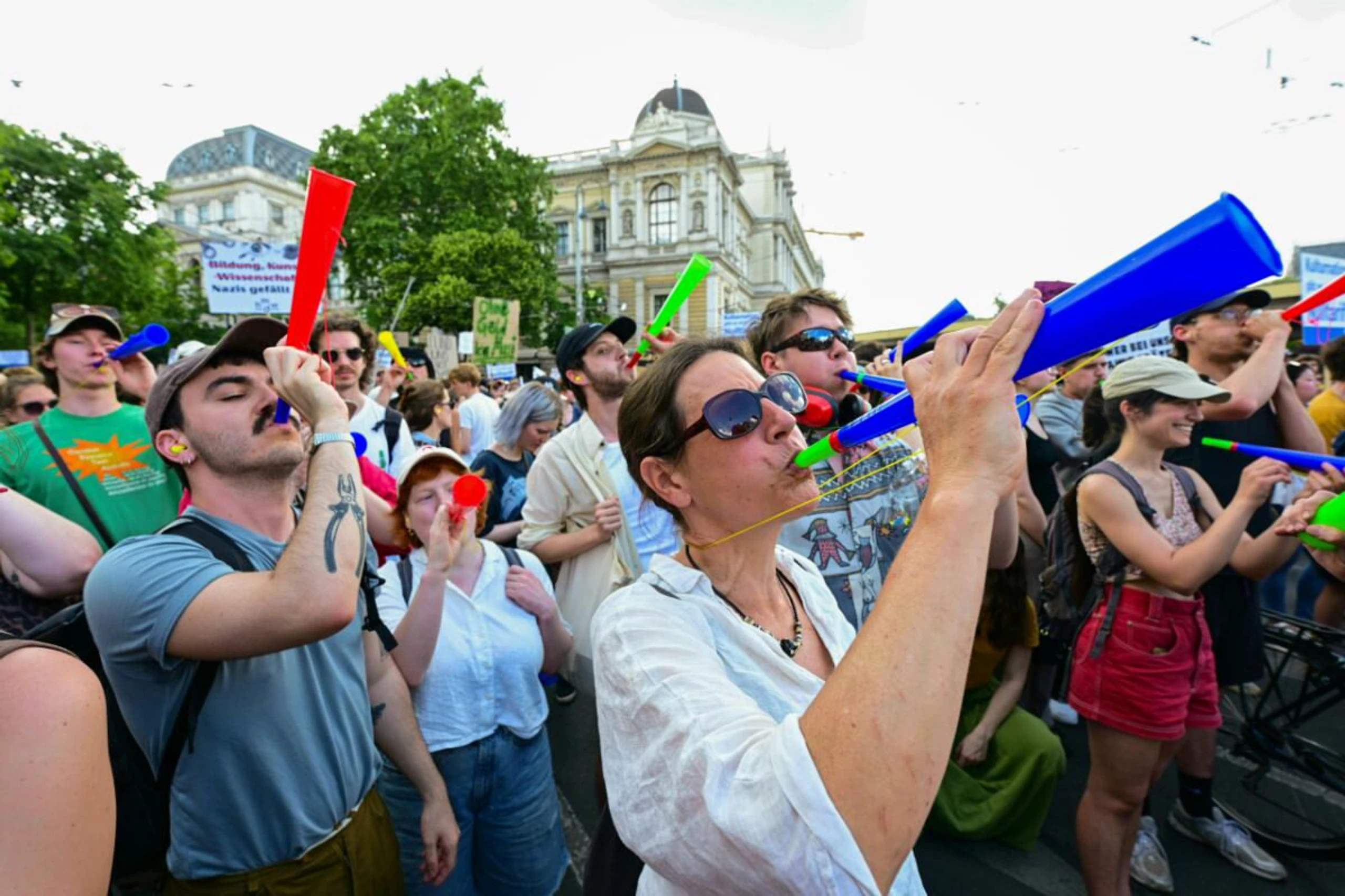 Schon vor dem Sommer wurde am Ring gegen Einsparungen protestiert