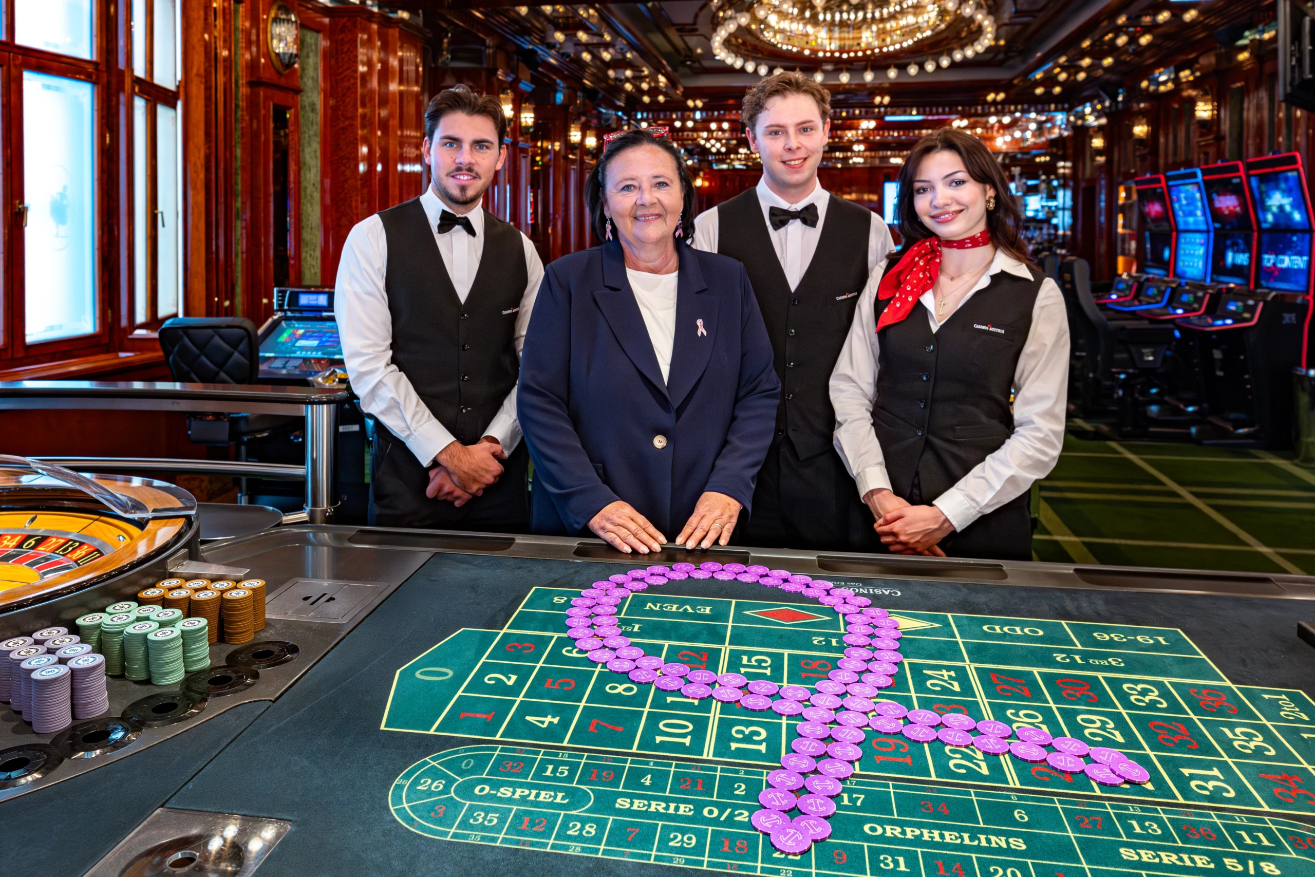 Pink Casino Night: Casinos Austria spendet zwei Euro pro Gast an die Krebshilfe