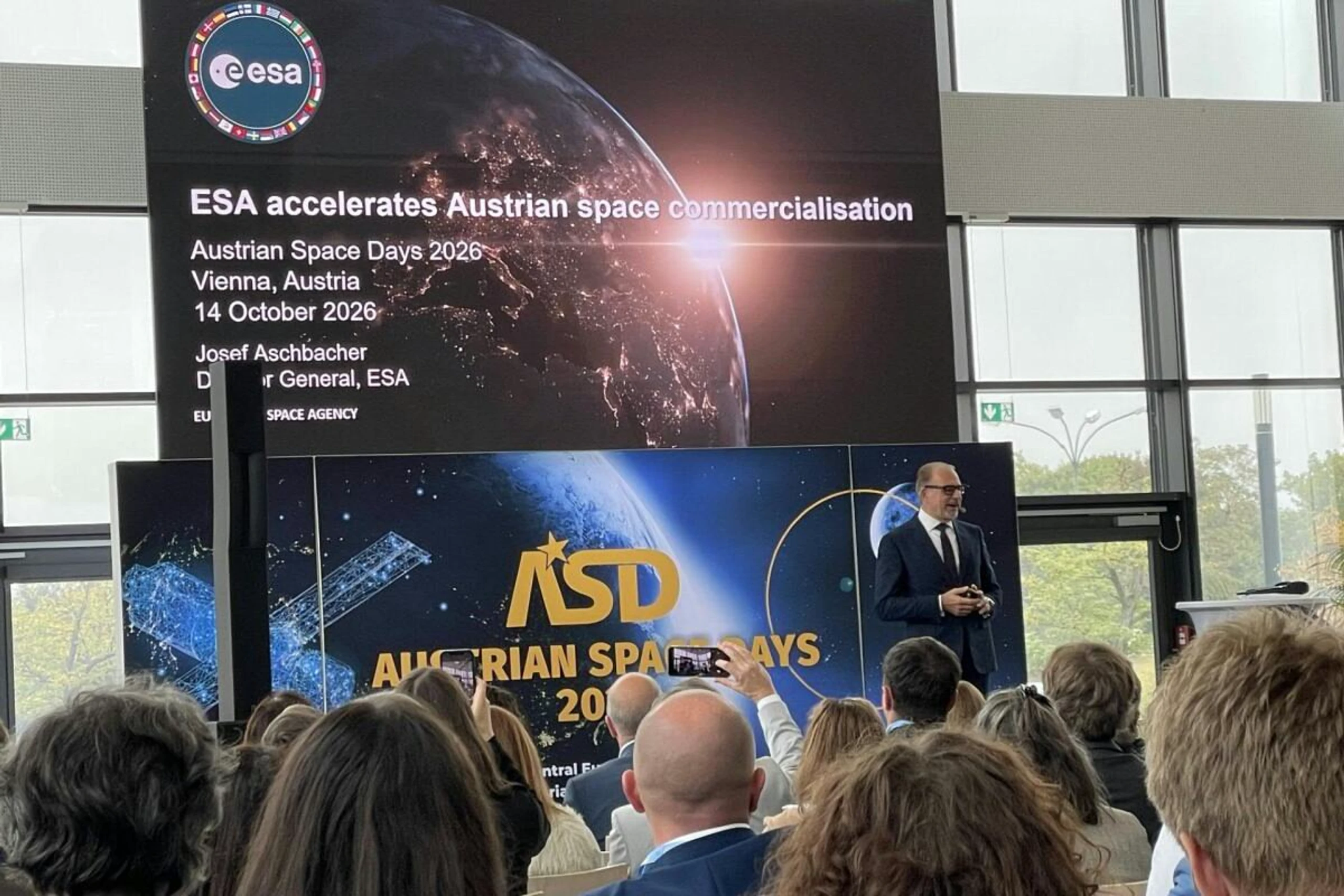 ESA-Direktor Josef Aschbacher sprach bei den "Austrian Space Days"