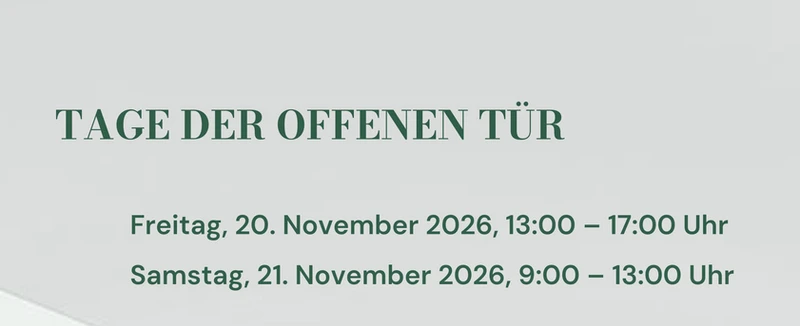 Tage der offenen Tür