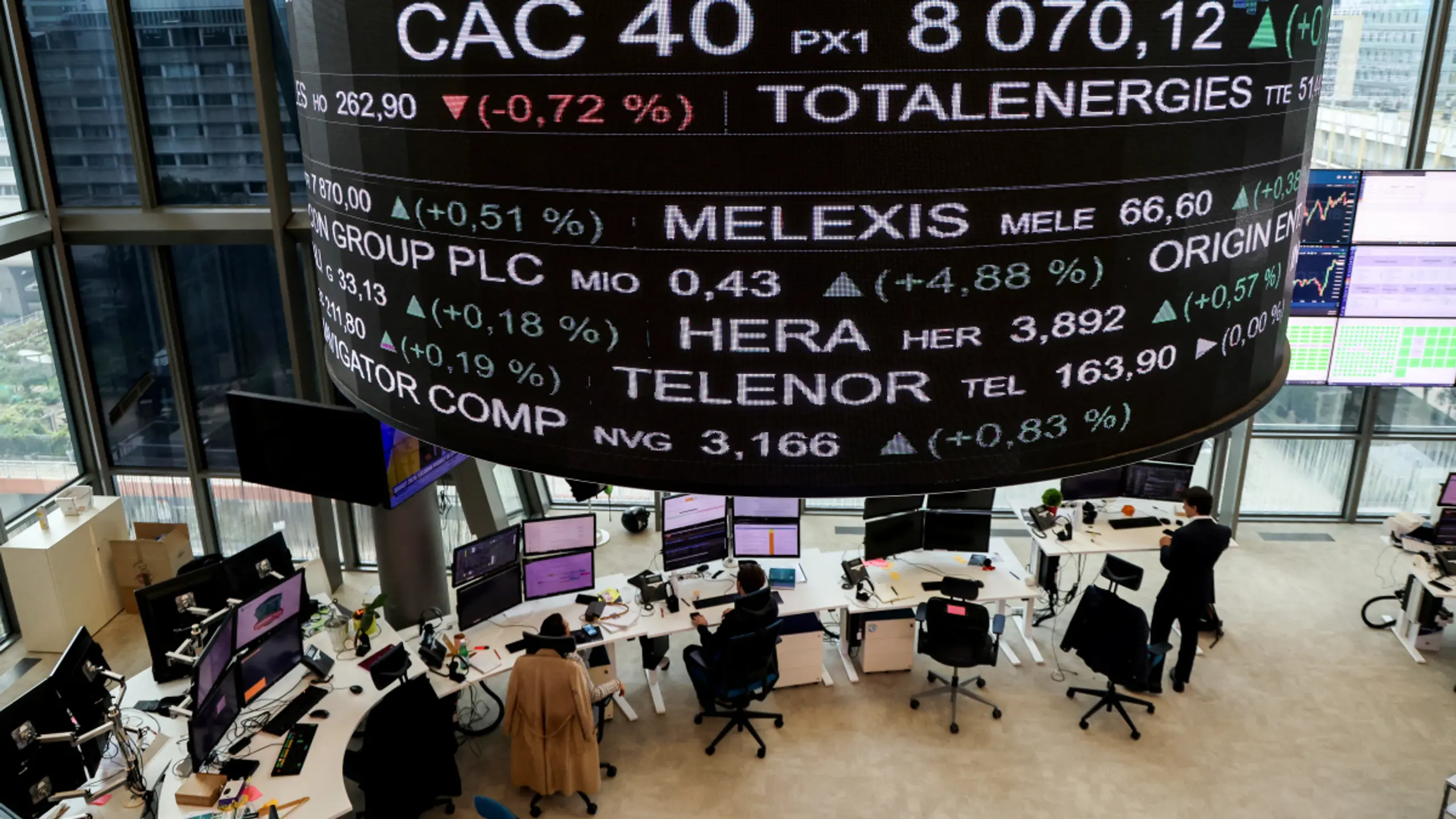 © AFP, LUDOVIC MARIN, Apa Europas Börsen mehrheitlich im Plus
