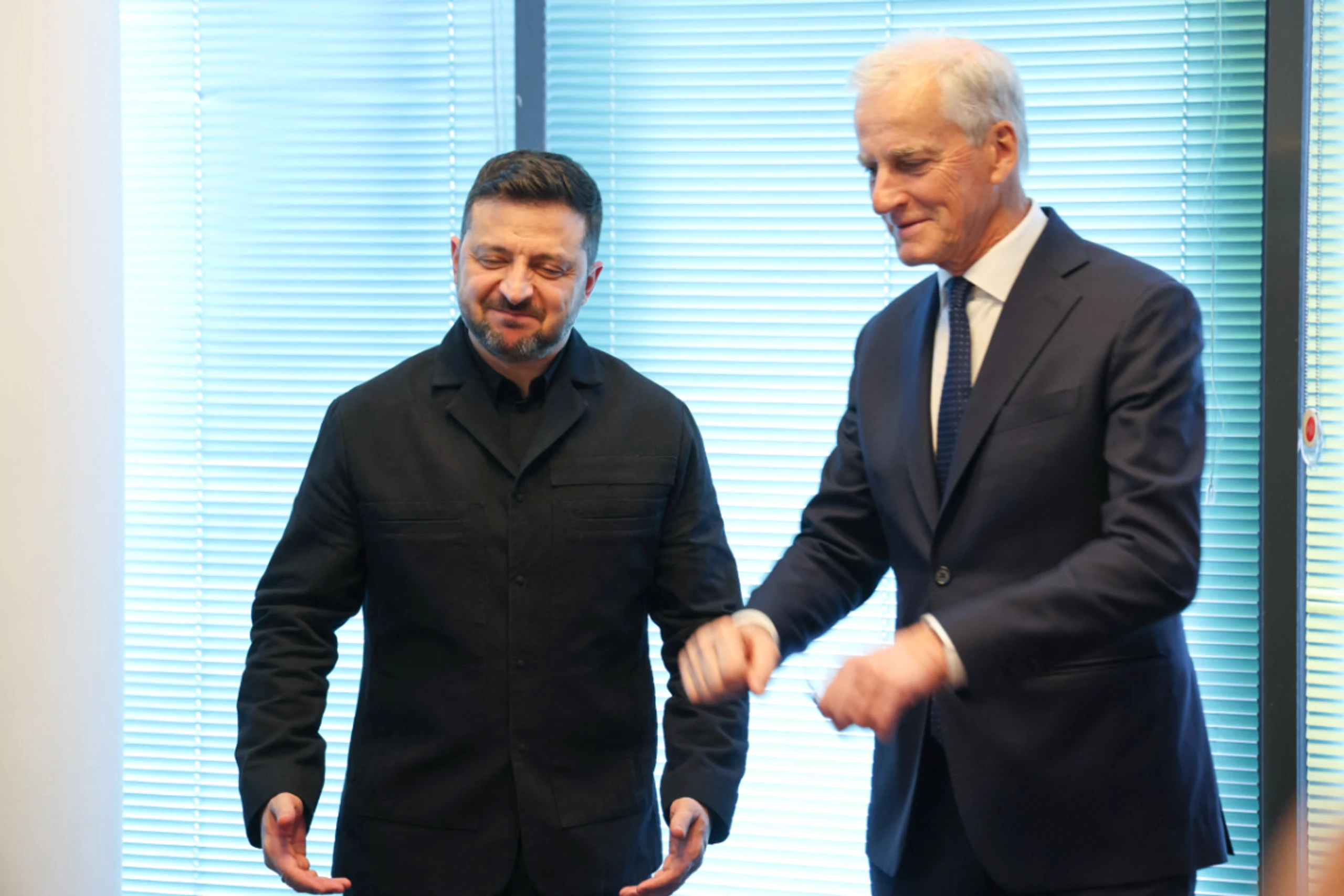 Ukraines Präsident Selenskyj un Norwegens Premier Støre