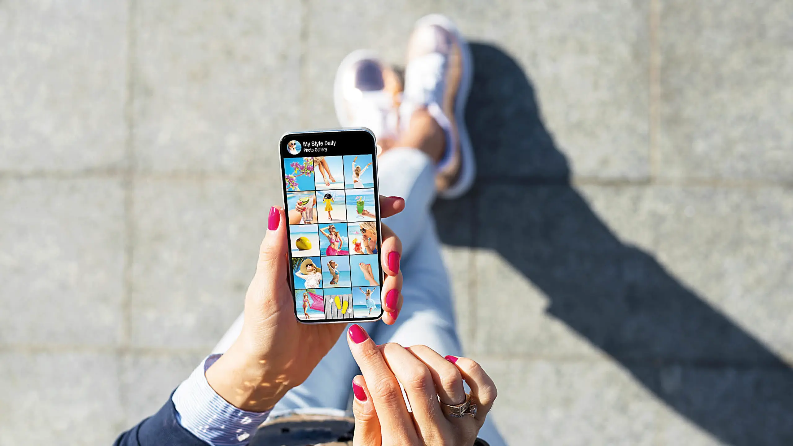 © ISTOCKPHOTO Instagram-Feed auf Iphone