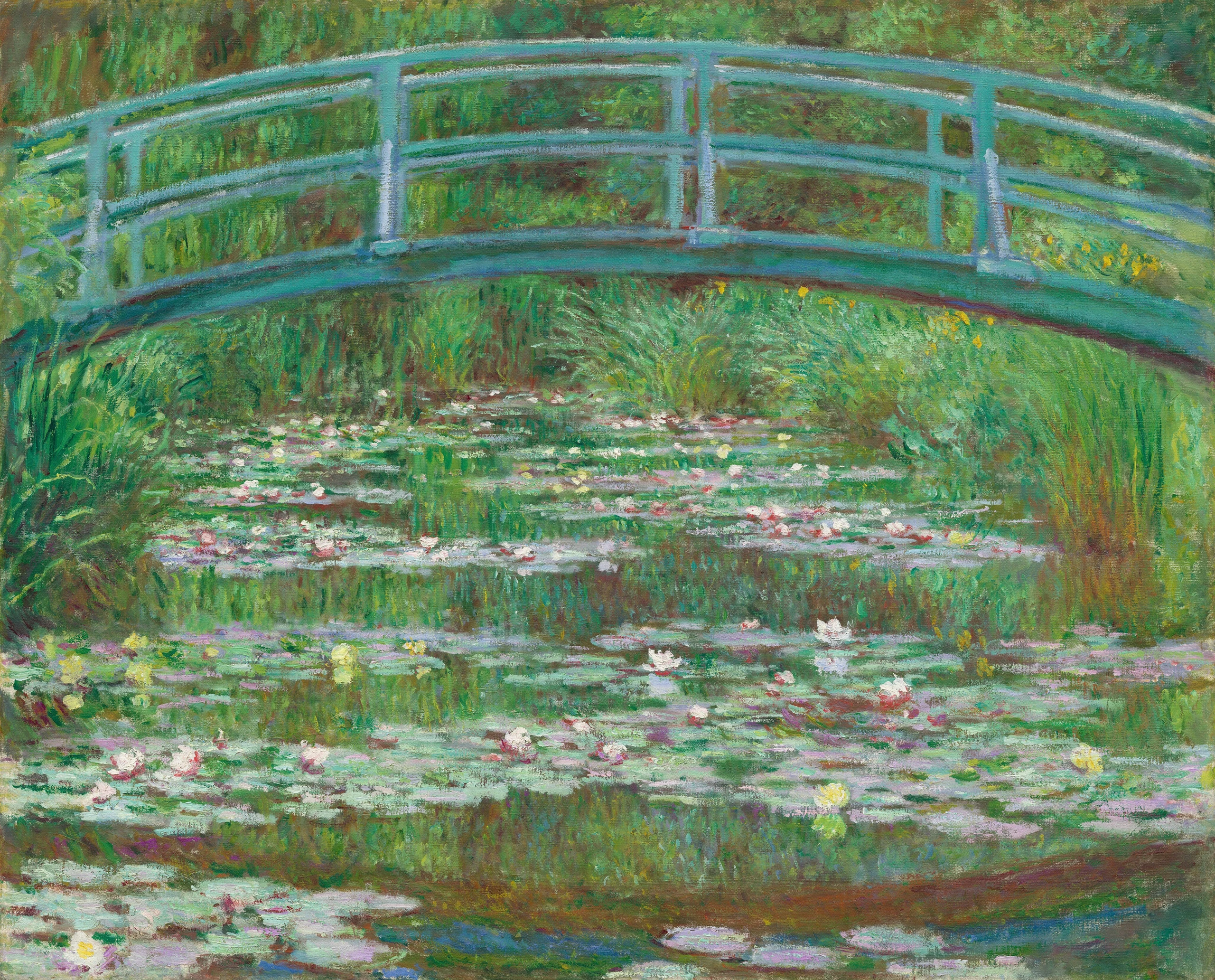 Claude Monet, Die japanische Brücke, 1899, Gemälde aus seinem Garten in Giverny