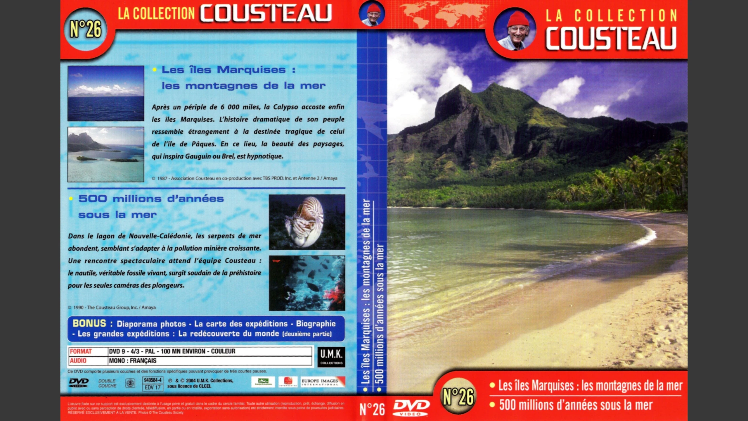 La collection Cousteau N°26-1 - 500 millions d'années sous la mer