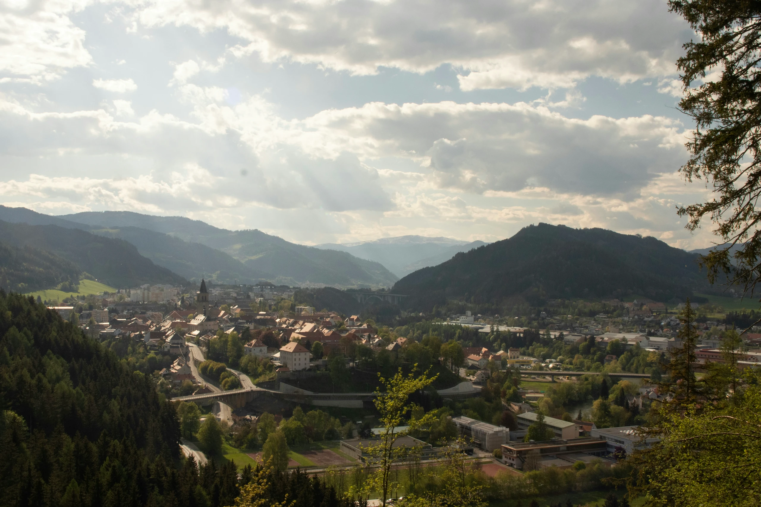 Blick auf Judenburg im steirischen Murtal