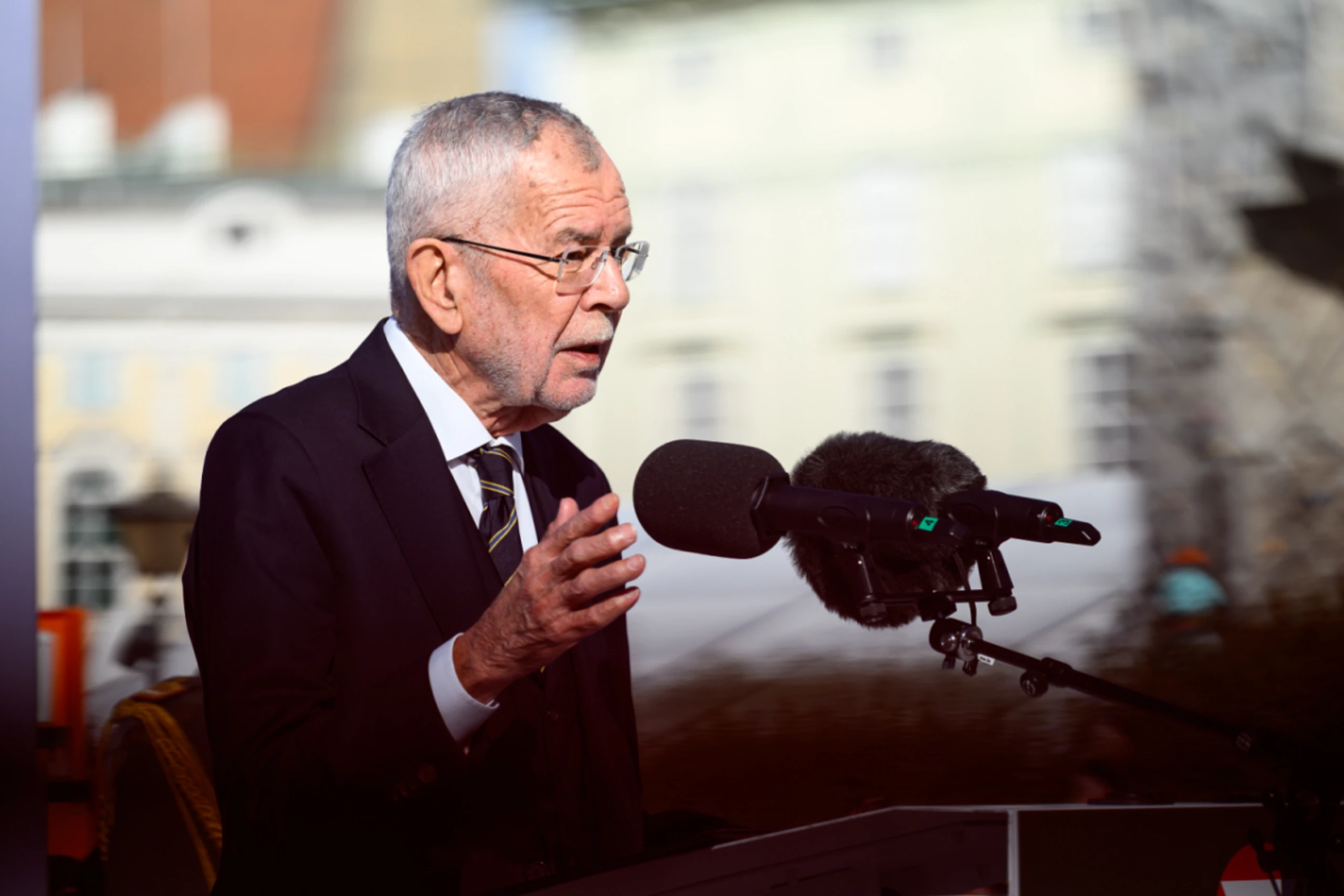 Der Präsident sprach im TV und zuvor am Wiener Heldenplatz