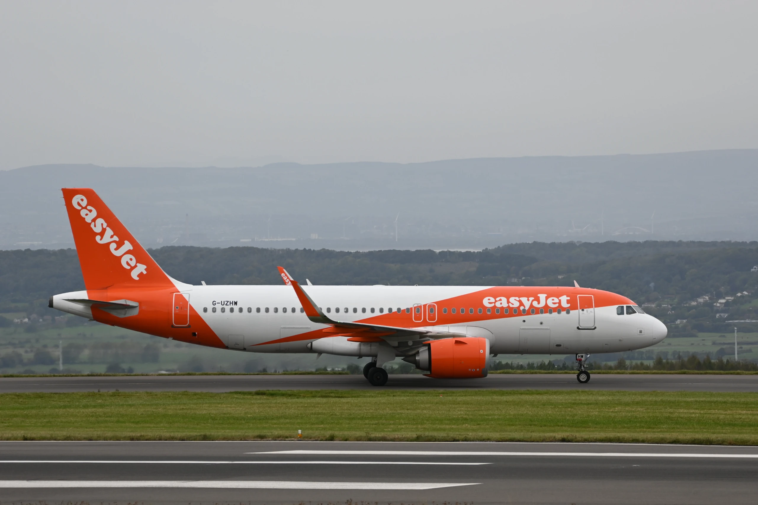 Airbus A320 von easyJet auf dem Rollfeld