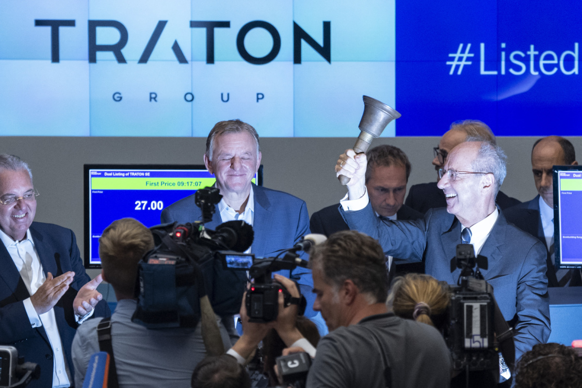 Traton beim Börsegang