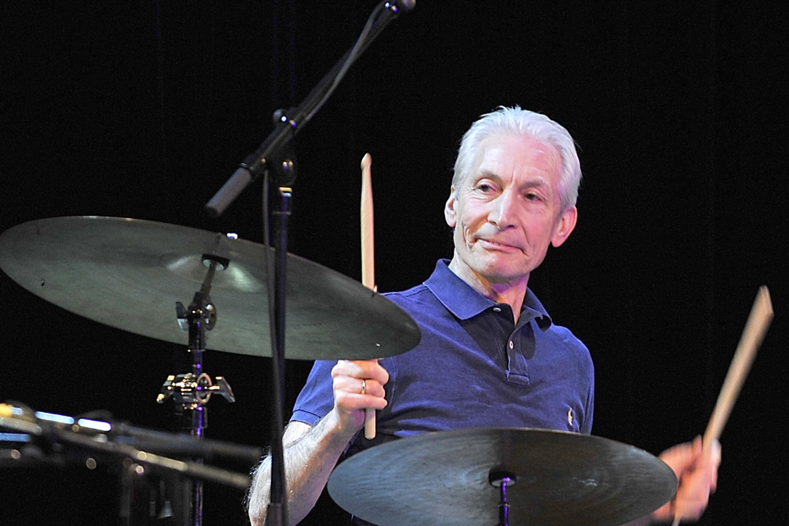 Charlie Watts an seinem liebsten Instrument