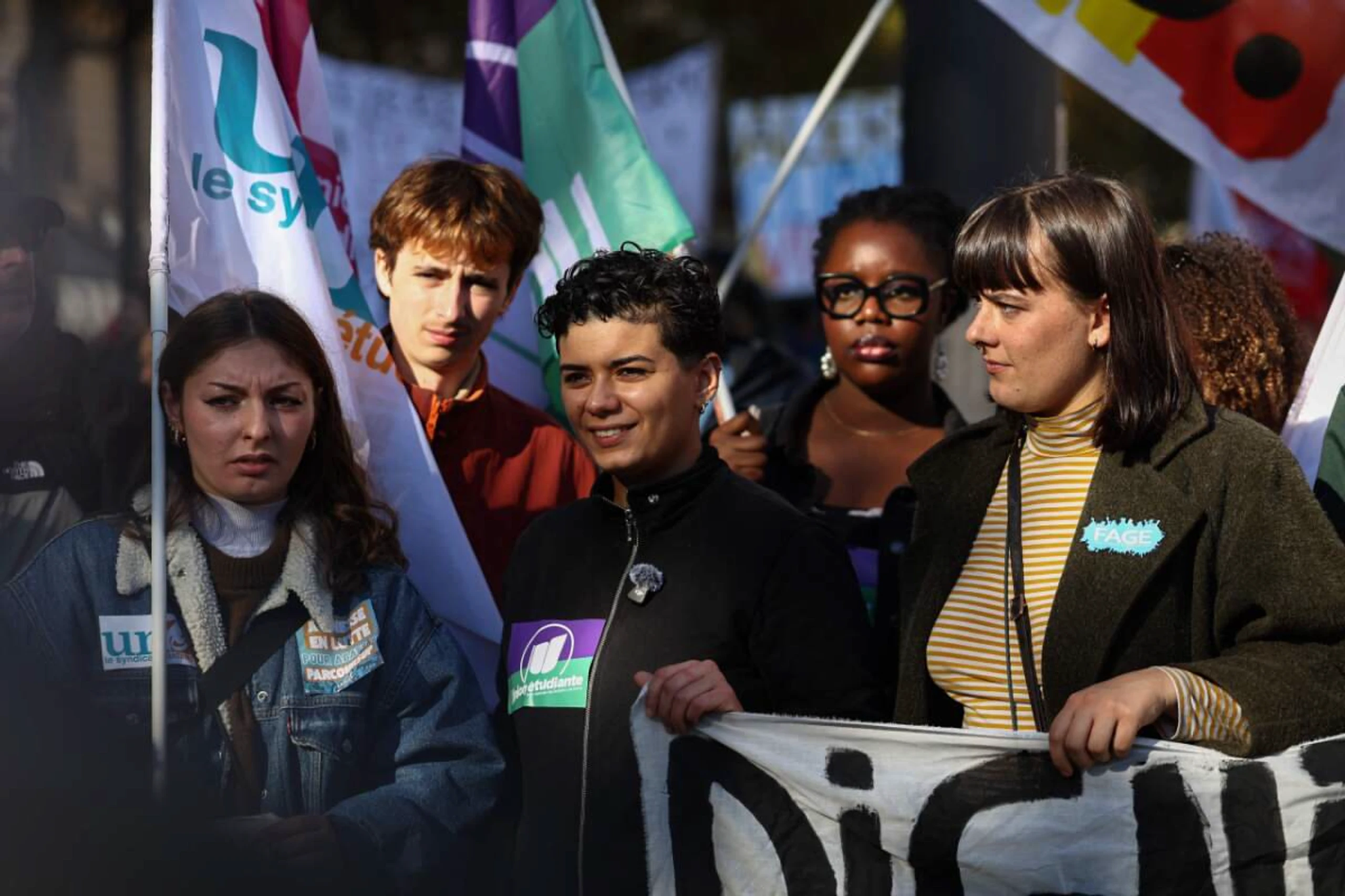 Studentenprotest in Paris